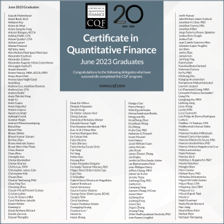 June 2023 CQF Program Graduates